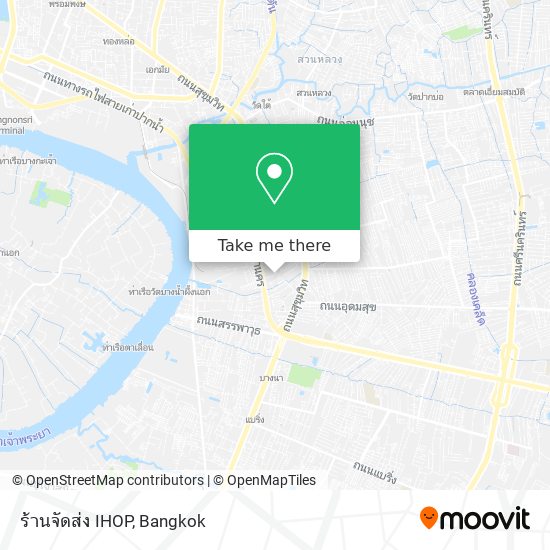 ร้านจัดส่ง IHOP map