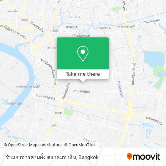 ร้านอาหารตามสั่ง ตลาดมหาสิน map