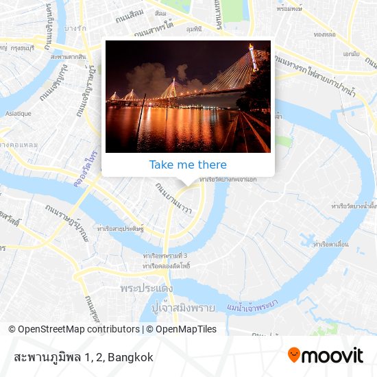 สะพานภูมิพล 1, 2 map