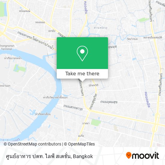 ศูนย์อาหาร ปตท. ไลฟ์ สเตชั่น map