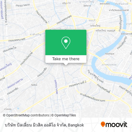 บริษัท บิลเลี่ยน มิวสิค ออดิโอ จำกัด map