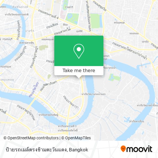 ป้ายรถเมล์ตรงข้ามตะวันแดง map