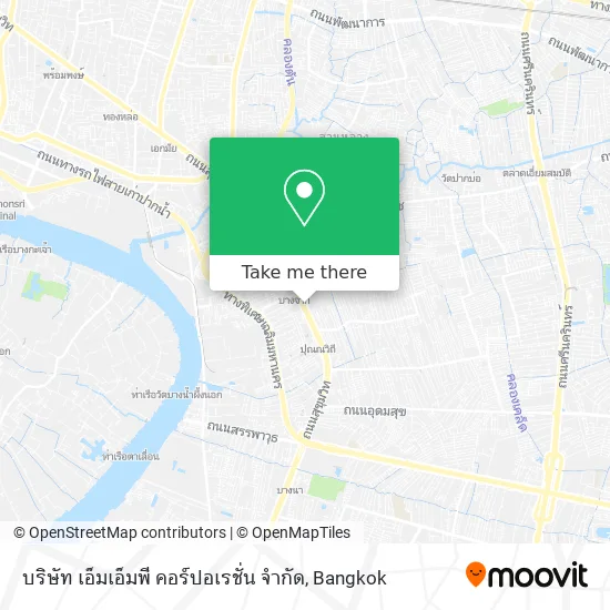 บริษัท เอ็มเอ็มพี คอร์ปอเรชั่น จํากัด map