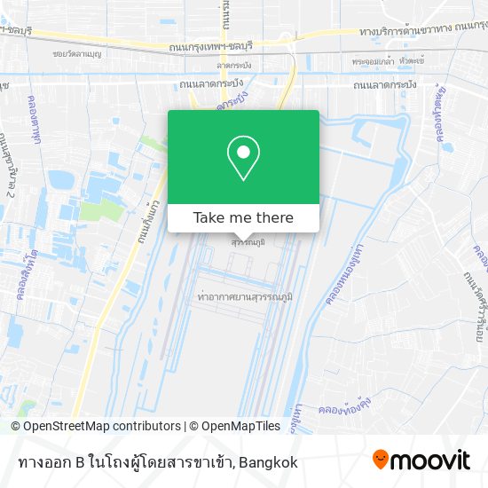 ทางออก B ในโถงผู้โดยสารขาเข้า map