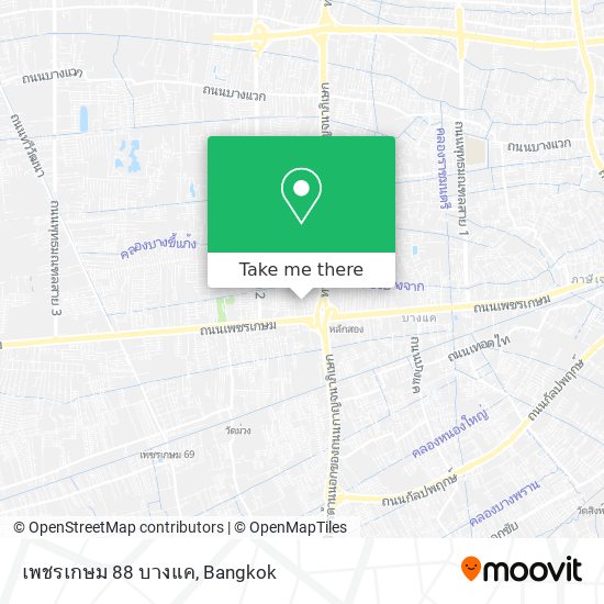 เพชรเกษม 88 บางแค map