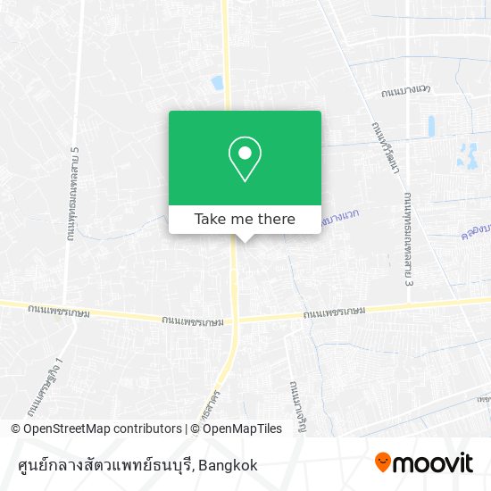 ศูนย์กลางสัตวแพทย์ธนบุรี map