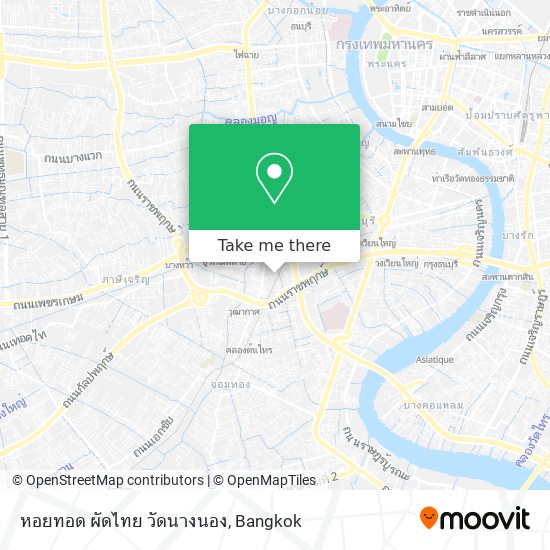 หอยทอด ผัดไทย วัดนางนอง map