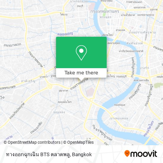 ทางออกฉุกเฉิน BTS ตลาดพลู map