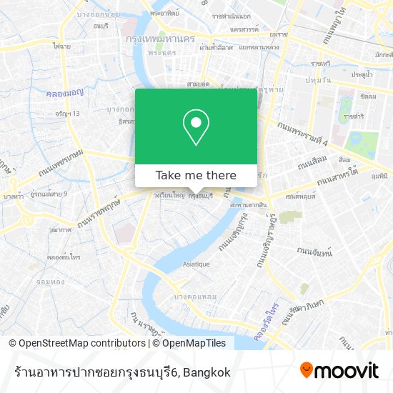 ร้านอาหารปากซอยกรุงธนบุรี6 map