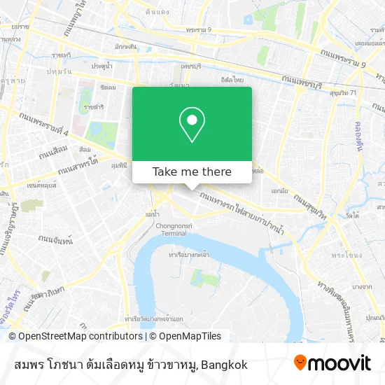 สมพร โภชนา ต้มเลือดหมู ข้าวขาหมู map