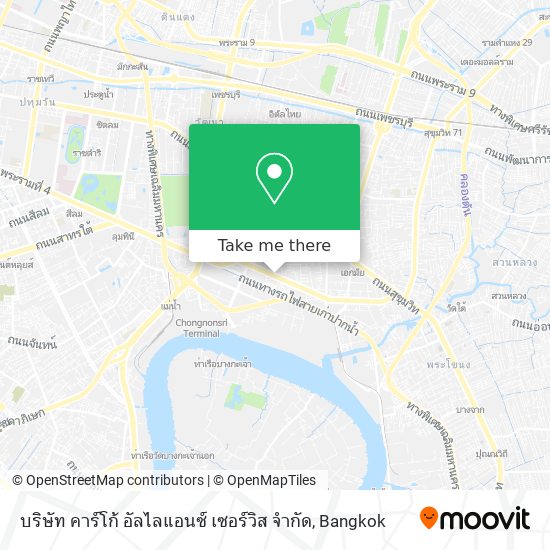 บริษัท คาร์โก้ อัลไลแอนซ์ เซอร์วิส จํากัด map