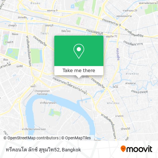 ทรีคอนโด ลักซ์ สุขุมวิท52 map