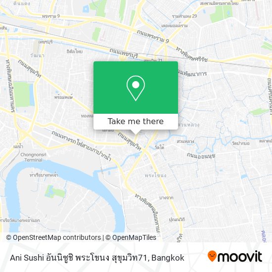 Ani Sushi อันนิซูชิ พระโขนง สุขุมวิท71 map