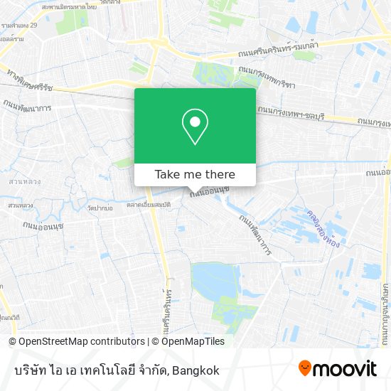 บริษัท ไอ เอ เทคโนโลยี จำกัด map