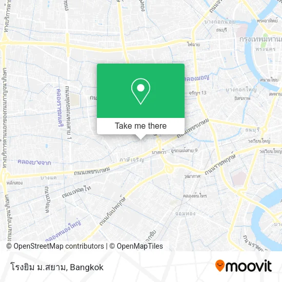 โรงยิม ม.สยาม map