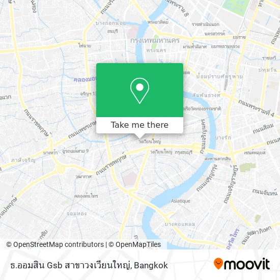 ธ.ออมสิน Gsb สาขาวงเวียนใหญ่ map