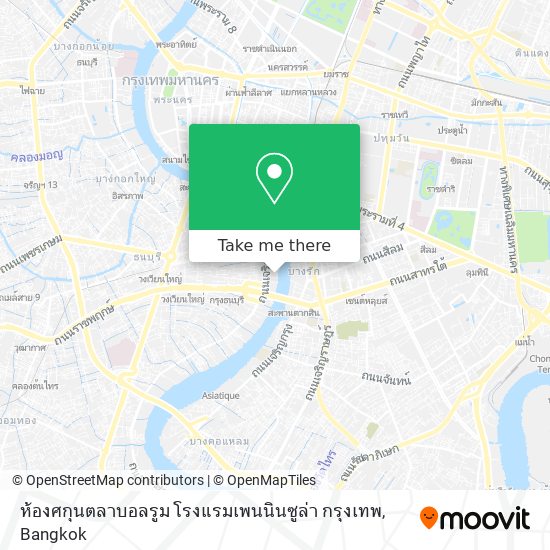 ห้องศกุนตลาบอลรูม โรงแรมเพนนินซูล่า กรุงเทพ map