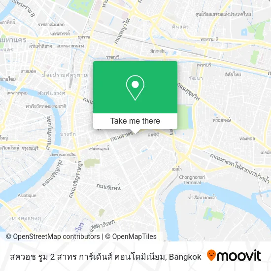 สควอช รูม 2 สาทร การ์เด้นส์ คอนโดมิเนียม map