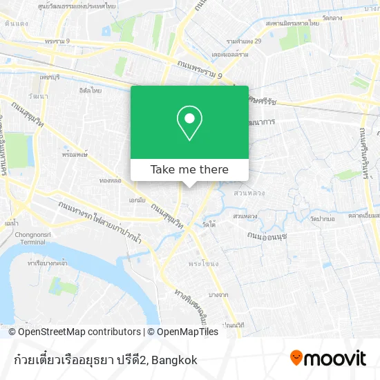 ก๋วยเตี๋ยวเรืออยุธยา ปรีดี2 map