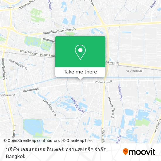 บริษัท เอสแอลเอส อินเตอร์ ทรานสปอร์ต จํากัด map