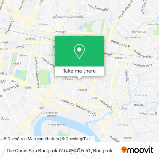 The Oasis Spa Bangkok ถนนสุขุมวิท 51 map