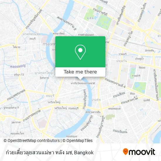 ก๋วยเตี๋ยวลุยสวนแม่ษา หลัง มช map