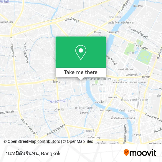 บะหมี่ต้นจันทน์ map