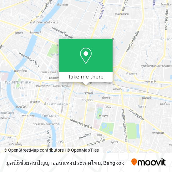 มูลนิธิช่วยคนปัญญาอ่อนแห่งประเทศไทย map