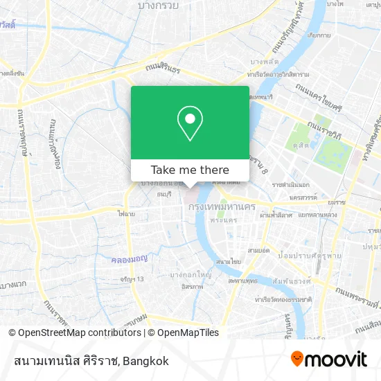 สนามเทนนิส ศิริราช map