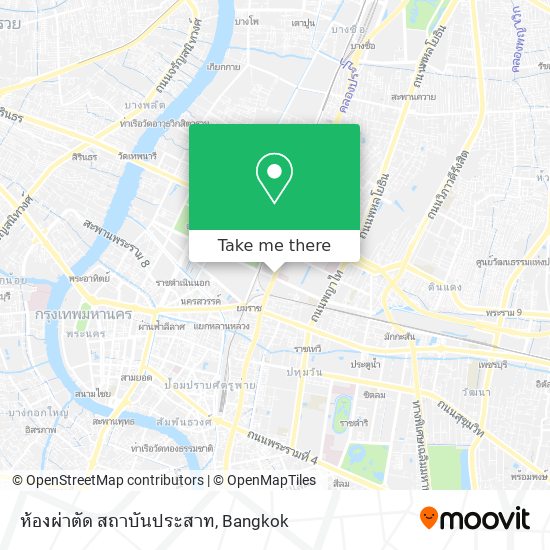 ห้องผ่าตัด สถาบันประสาท map