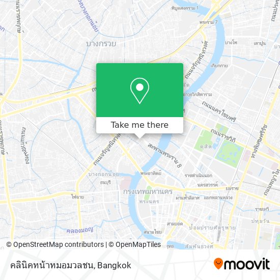 คลินิคหน้าหมอมวลชน map