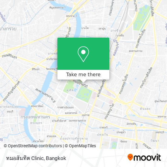 หมอสันทิต Clinic map