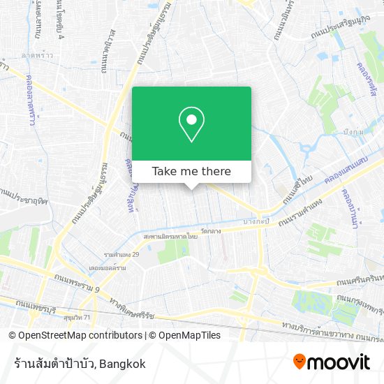 ร้านส้มตำป้าบัว map