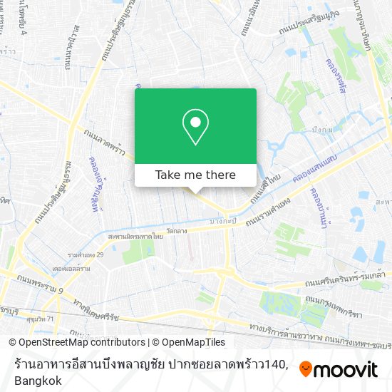 ร้านอาหารอีสานบึงพลาญชัย ปากซอยลาดพร้าว140 map