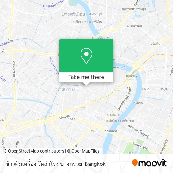 ข้าวต้มเครื่อง วัดสำโรง บางกรวย map