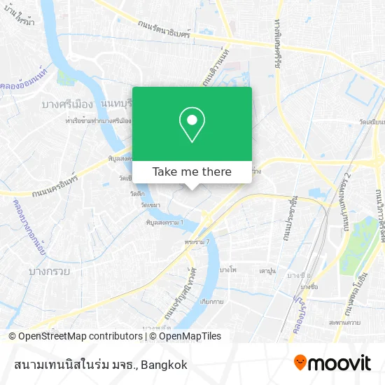 สนามเทนนิสในร่ม มจธ. map