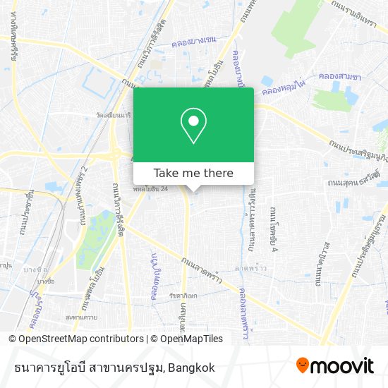 ธนาคารยูโอบี สาขานครปฐม map