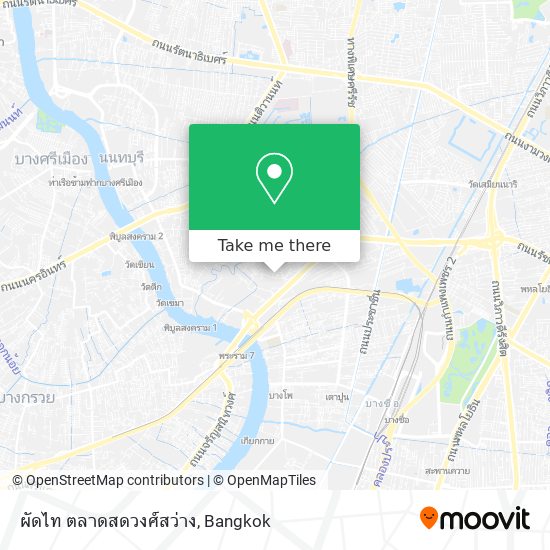 ผัดไท ตลาดสดวงศ์สว่าง map