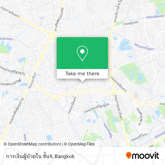 การเงินผู้ป่วยใน ชั้น9 map