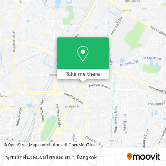 พุทธรักษ์นวดแผนไทยและสปา map
