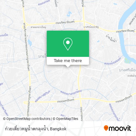 ก๋วยเตี๋ยวหมูน้ำตกลุงน้ำ map