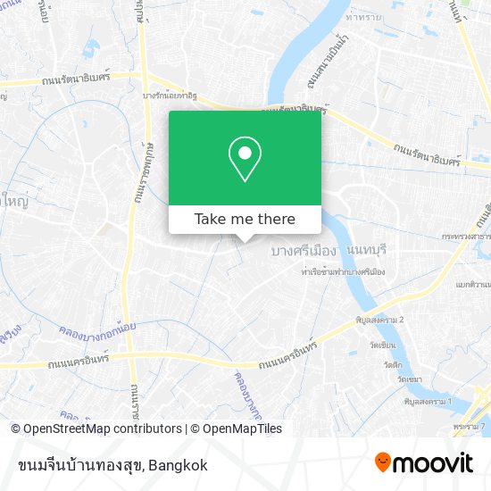 ขนมจีนบ้านทองสุข map