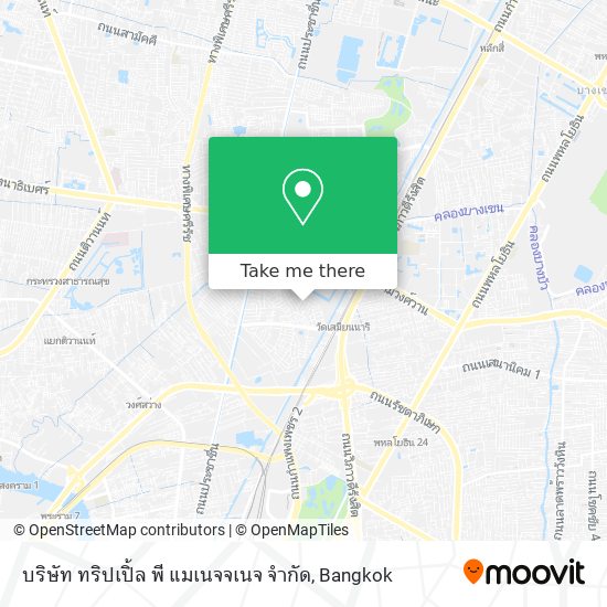 บริษัท ทริปเปิ้ล พี แมเนจจเนจ จํากัด map