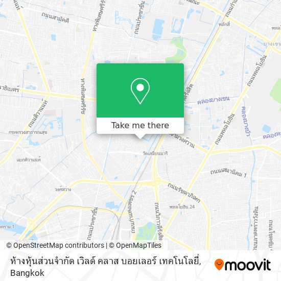 ห้างหุ้นส่วนจำกัด เวิลด์ คลาส บอยเลอร์ เทคโนโลยี่ map