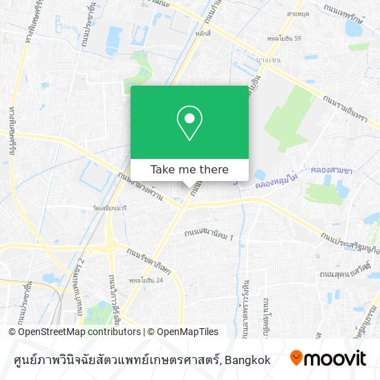 ศูนย์ภาพวินิจฉัยสัตวแพทย์เกษตรศาสตร์ map