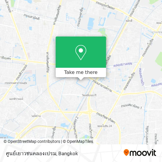 ศูนย์เยาวชนคลองเปรม map