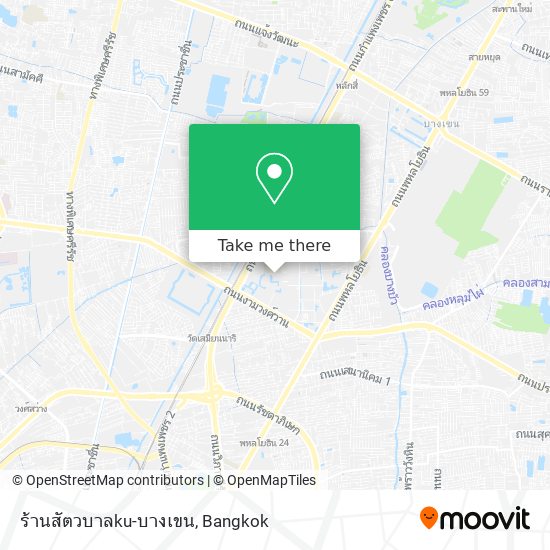 ร้านสัตวบาลku-บางเขน map