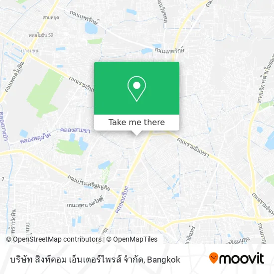 บริษัท สิงห์คอม เอ็นเตอร์ไพรส์ จํากัด map