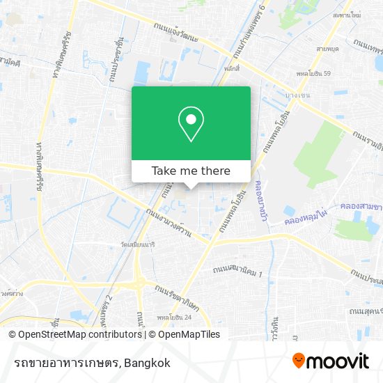 รถขายอาหารเกษตร map