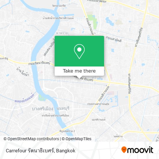 Carrefour รัตนาธิเบศร์ map